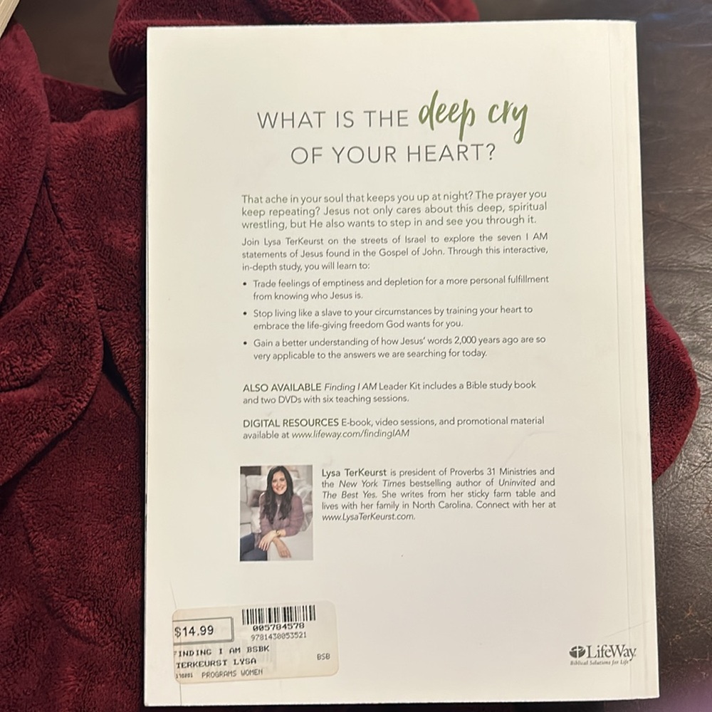 Finding I AM: Bible Study Book: How Jesus Fully Satisfies the Cry of Your Heart - Picture 2 of 3